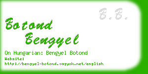 botond bengyel business card